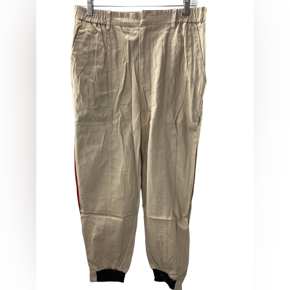 Ankle length jogger slim fit with an elastic waist and belt loop 34W 37L
